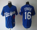 Custom Fan-Made Andre Ethier Los Angeles Dodgers #16 Blue Baseball Jersey
