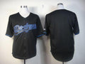 Custom Fan-Made Black Los Angeles Dodgers Baseball Jersey Los Angeles Dodgers Black Baseball Jersey
