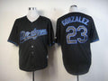 Custom Fan-Made Adrian Gonzalez Los Angeles Dodgers #23 Black Baseball Jersey