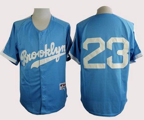 Custom Fan-Made Adrian Gonzalez Cooperstown Los Angeles Dodgers #23 Blue Baseball Jersey