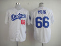 Custom Fan-Made Yasiel Puig Los Angeles Dodgers #66 White Baseball Jersey