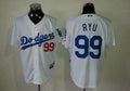 Custom Fan-Made Hyun Jin Ryu Los Angeles Dodgers #99 White Baseball Jersey