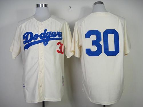 Custom Fan-Made Maury Wills Los Angeles Dodgers #30 1955 Throwback Baseball Jersey