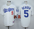 Custom Fan-Made Corey Seager Los Angeles Dodgers #5 White Baseball Jersey