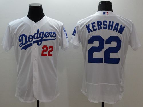 Custom Fan-Made Clayton Kershaw Los Angeles Dodgers #22 White Baseball Jersey