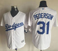 Custom Fan-Made Joc Pederson Los Angeles Dodgers #31 White Baseball Jersey