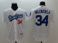 Custom Fan-Made Fernando Valenzuela Los Angeles Dodgers #34 White Baseball Jersey