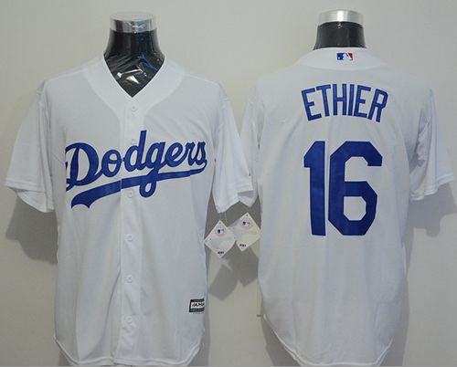 Custom Fan-Made Andre Ethier Los Angeles Dodgers #16 White Baseball Jersey
