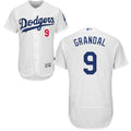 Custom Fan-Made Yasmani Grandal Los Angeles Dodgers #9 White Baseball Jersey