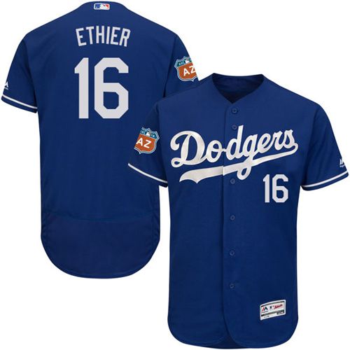 Custom Fan-Made Andre Ethier Los Angeles Dodgers #16 Blue Baseball Jersey