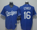 Custom Fan-Made Andre Ethier Los Angeles Dodgers #16 Blue Baseball Jersey