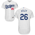 Custom Fan-Made Chase Utley Los Angeles Dodgers #26 White Baseball Jersey
