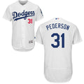 Custom Fan-Made Joc Pederson Los Angeles Dodgers #31 White Baseball Jersey