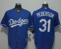 Custom Fan-Made Joc Pederson Los Angeles Dodgers #31 Blue Baseball Jersey