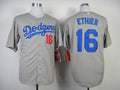 Custom Fan-Made Andre Ethier Los Angeles Dodgers #16 Grey Baseball Jersey