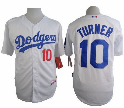 Custom Fan-Made Justin Turner Los Angeles Dodgers #10 White Baseball Jersey