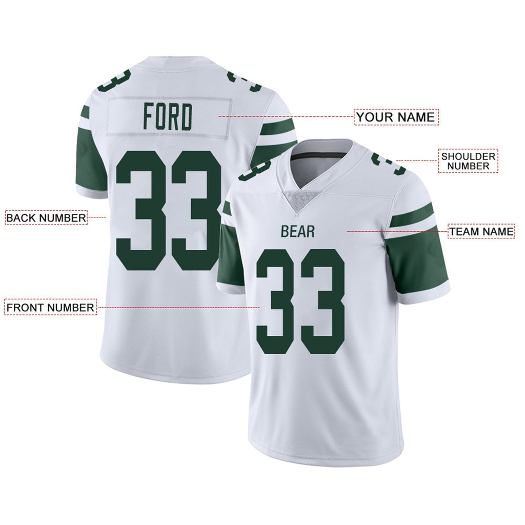 Custom green football jersey studio shot | GameDay Jerseys