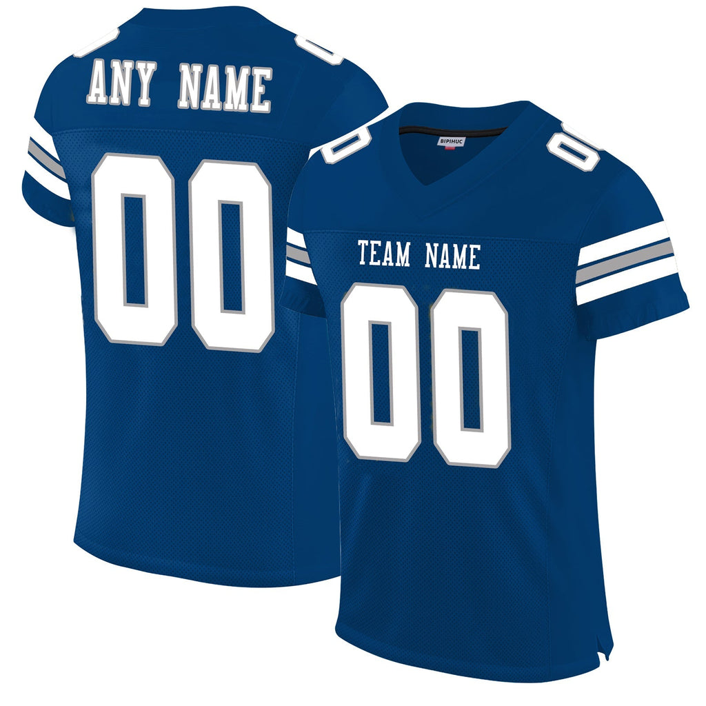 Custom blue football jersey | GameDay Jerseys