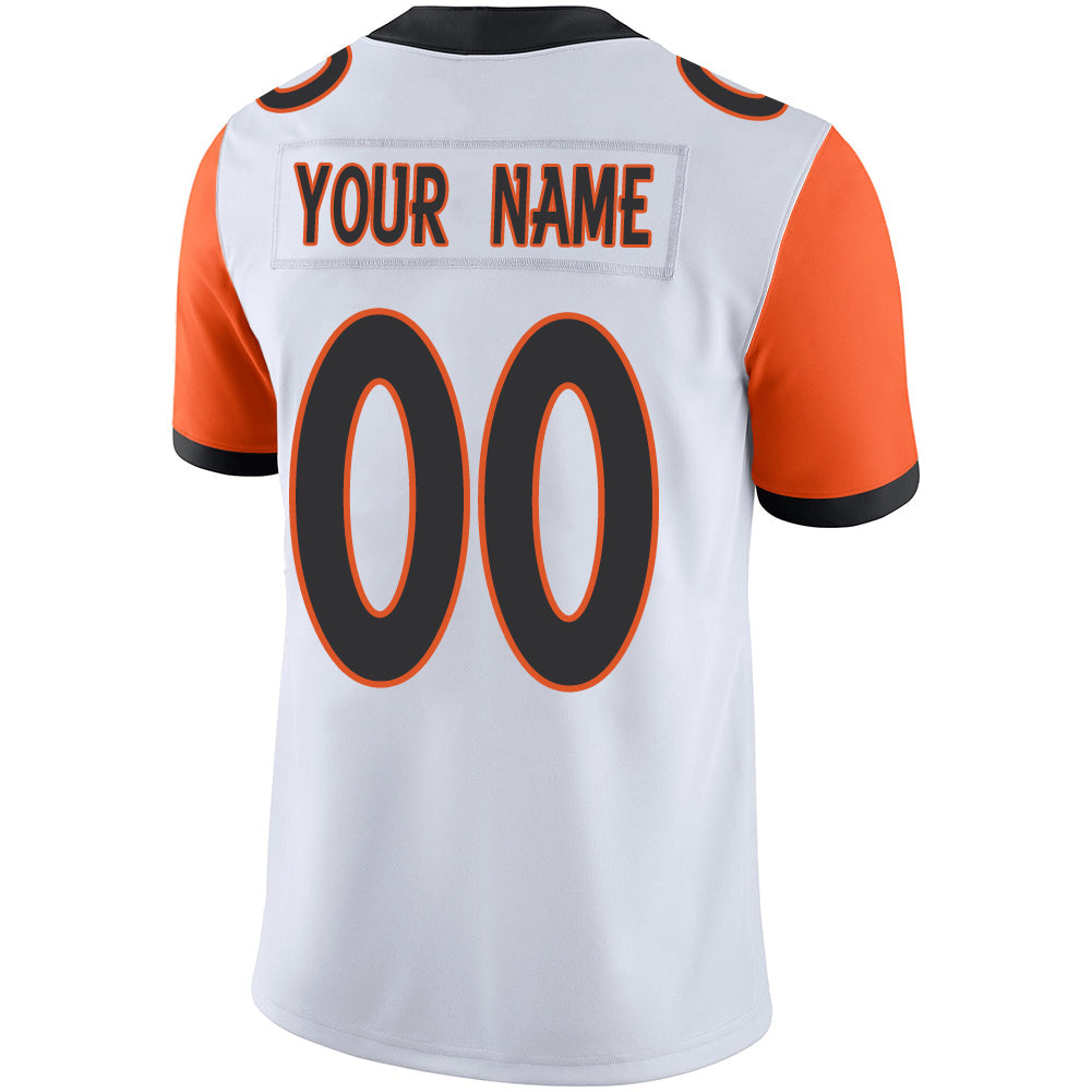 Custom white football jersey back view | GameDay Jerseys