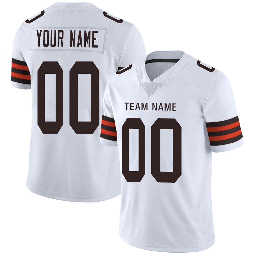 Custom brown football jersey back view | GameDay Jerseys