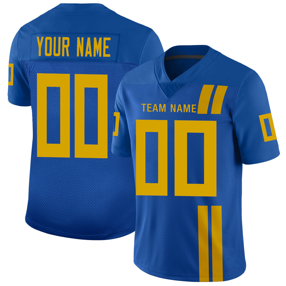 Custom blue football jersey | GameDay Jerseys