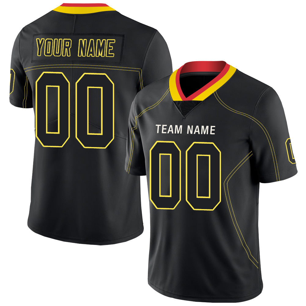 Custom black football jersey | GameDay Jerseys