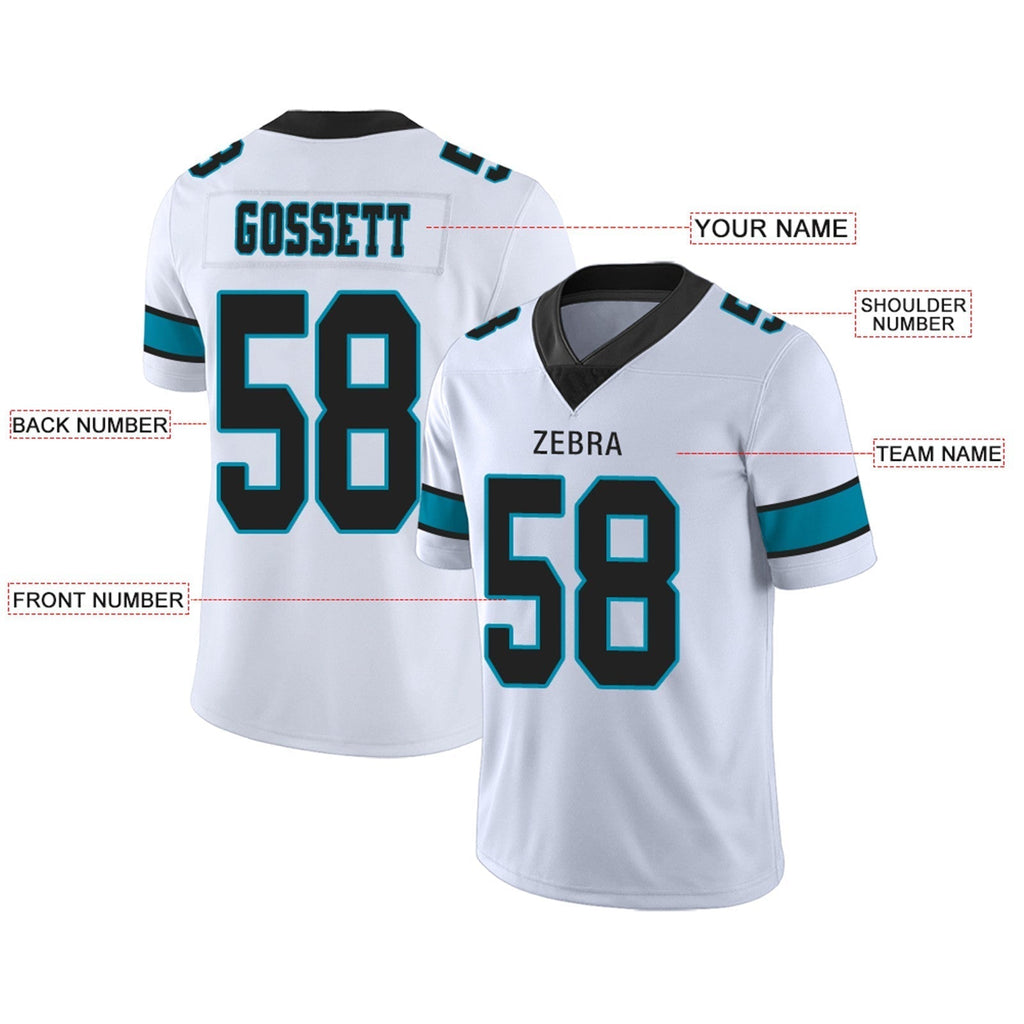 Custom blue football jersey studio shot | GameDay Jerseys
