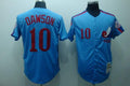 Custom Fan-Made Andre Dawson Style #10 Blue Throwback Baseball Jersey