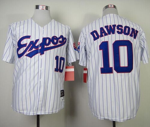 Custom Fan-Made Andre Dawson Blue Style #10 Blue 1982 Throwback Baseball Jersey