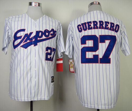 Custom Fan-Made Vladimir Guerrero Blue Style #27 Blue 2000 Throwback Baseball Jersey