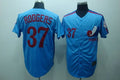 Custom Fan-Made Steve Rogers Style #37 Blue Throwback Baseball Jersey