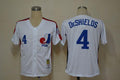 Custom Fan-Made Delino Deshields Style #4 White Throwback Baseball Jersey