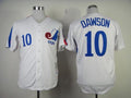 Custom Fan-Made Andre Dawson Style #10 White 1982 Throwback Baseball Jersey