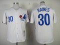 Custom Fan-Made Tim Raines Style #30 White Throwback Baseball Jersey