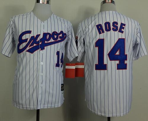 Custom Fan-Made Pete Rose Style #14 White 1982 Throwback Baseball Jersey