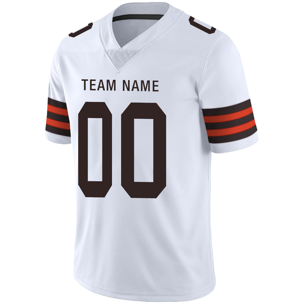 Custom brown football jersey angle view | GameDay Jerseys