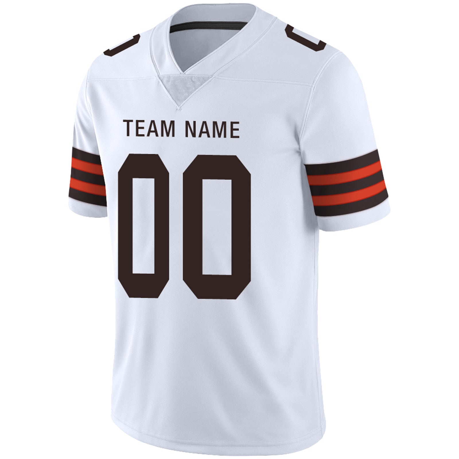 Custom brown football jersey angle view | GameDay Jerseys