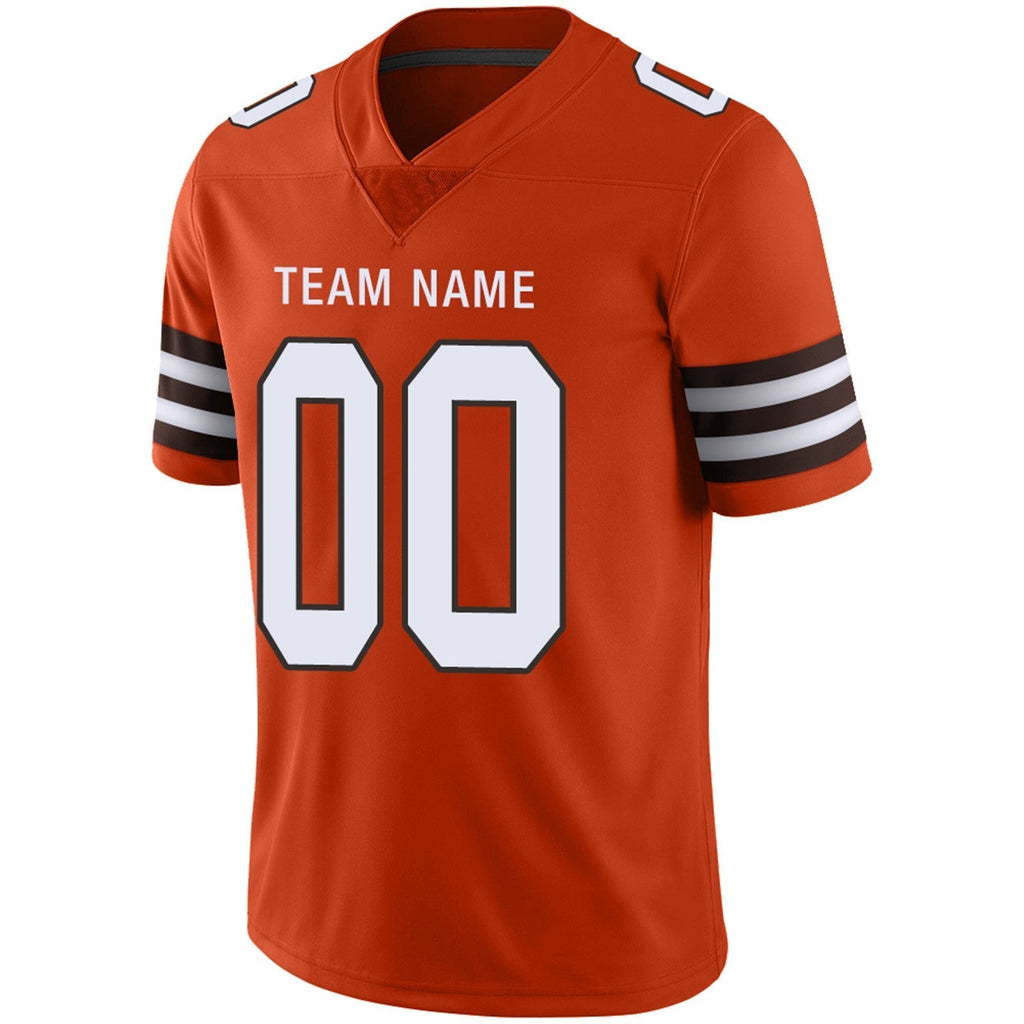 Custom brown football jersey side view | GameDay Jerseys