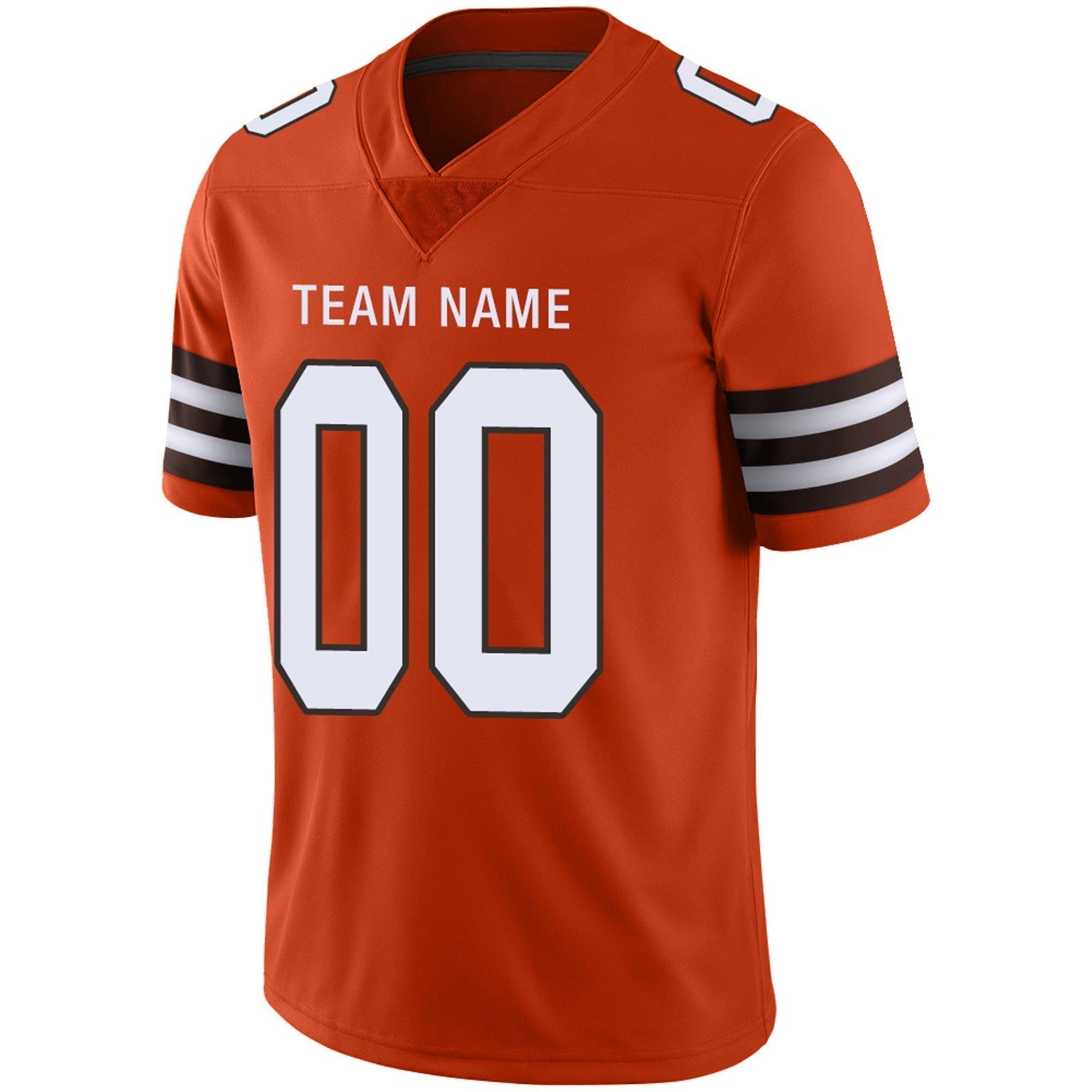 Custom brown football jersey side view | GameDay Jerseys