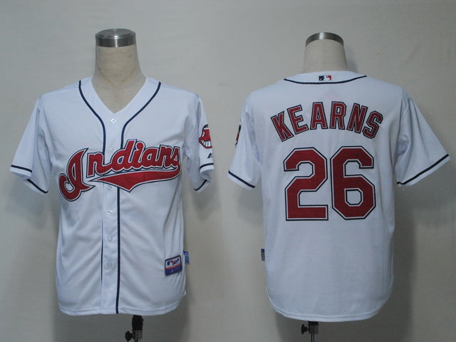Custom Fan-Made Austin Kearns Cleveland Guardians #26 White Baseball Jersey