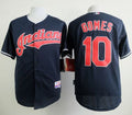 Custom Fan-Made Yan Gomes Cleveland Guardians #10 Blue Baseball Jersey