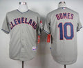 Custom Fan-Made Yan Gomes Cleveland Guardians #10 Grey Baseball Jersey