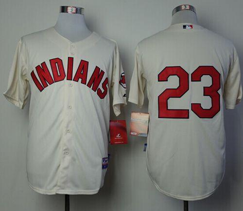 Custom Fan-Made Michael Brantley Cleveland Guardians #23 Baseball Jersey