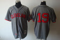 Custom Fan-Made Bob Feller Cleveland Guardians #19 Grey Throwback Baseball Jersey