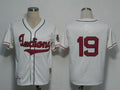 Custom Fan-Made Bob Feller Cleveland Guardians #19 1948 Throwback Baseball Jersey