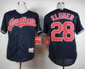 Custom Fan-Made Corey Kluber Cleveland Guardians #28 Navy Baseball Jersey