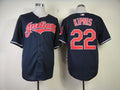 Custom Fan-Made Jason Kipnis Cleveland Guardians #22 Blue Baseball Jersey