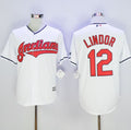 Custom Fan-Made Francisco Lindor Cleveland Guardians #12 White Baseball Jersey