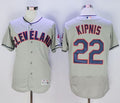 Custom Fan-Made Jason Kipnis Cleveland Guardians #22 Grey Baseball Jersey