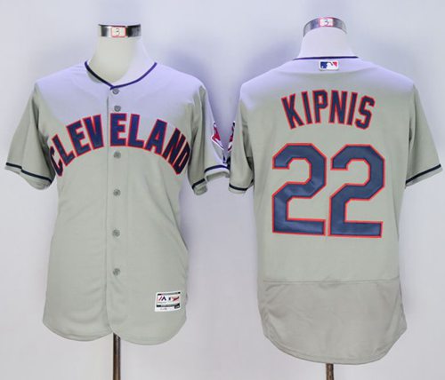 Custom Fan-Made Jason Kipnis Cleveland Guardians #22 Grey Baseball Jersey